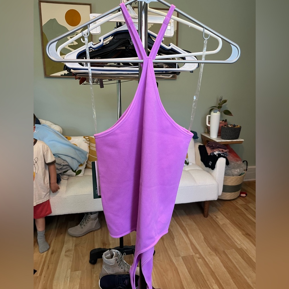 Target Purple Ribbed Racerback Tank Top